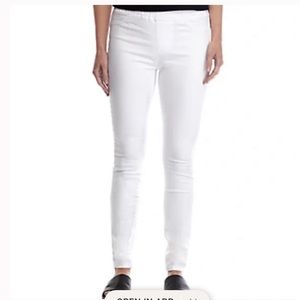 EILEEN FISHER White Pull On Jeggings Jeans Pants Elastic